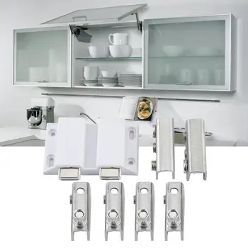 

hinges for glass 4 Pcs/set Double Glass Door Hinge Punch-free Cake /Wine Cabinet Glass Hinge Furniture Hardware pivot hinge