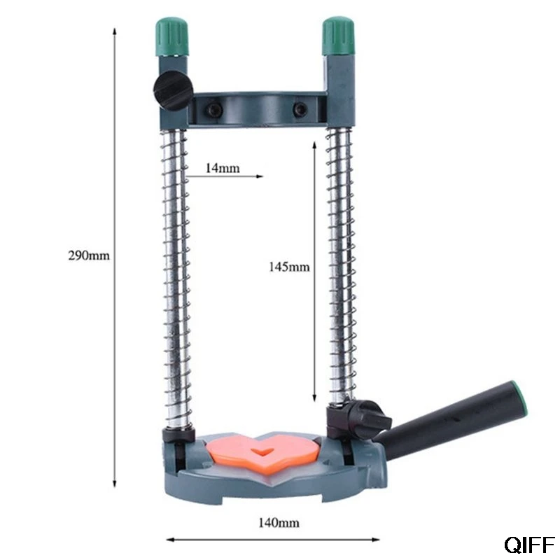 Регулируемая угловая буровая установка прецизионная направляющая стойка позиционирования Кронштейн Держатель для электрической дрели съемная ручка Инструмент 25 июня