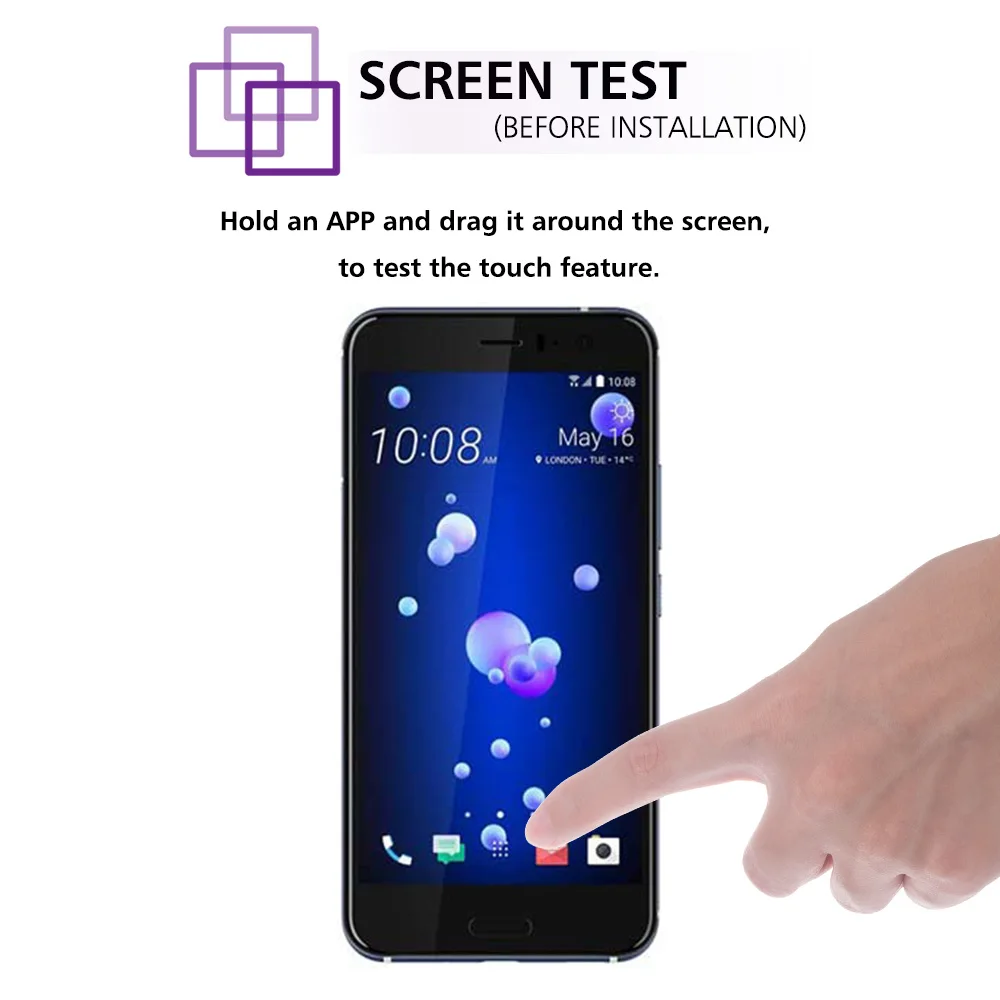 Witrigs For HTC U11 LCD Display Touch Screen Digitizer Assembly with Frame Replacement (14)