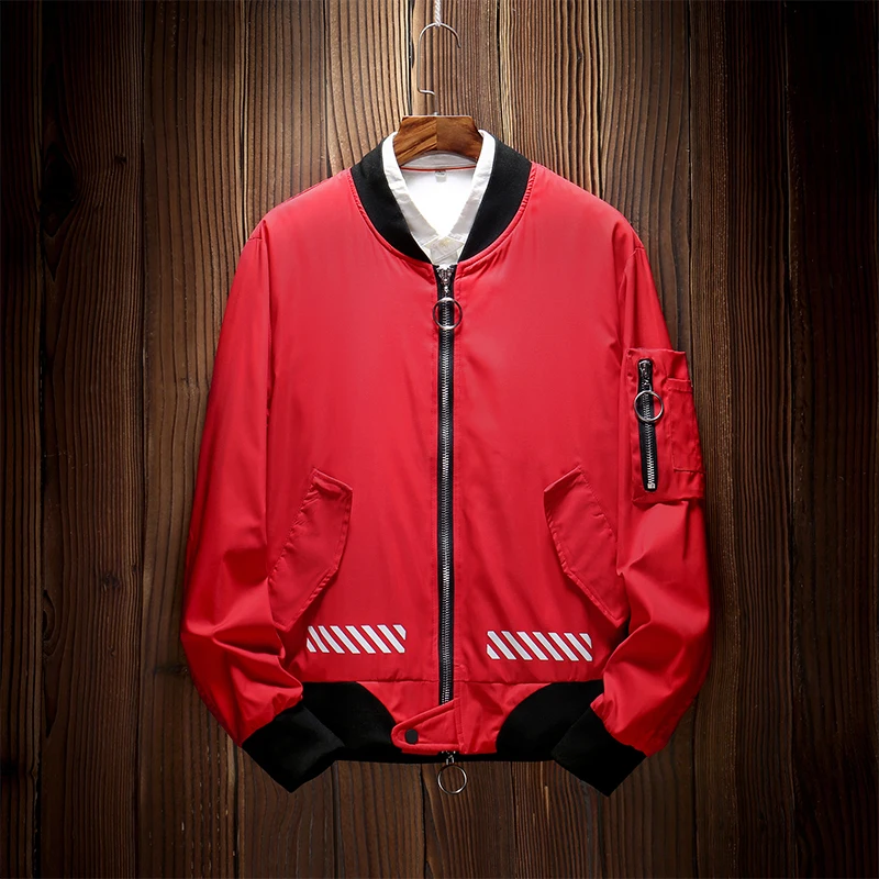 

2018 New Arrival Mens Jackets Trendy Printing Men's Jackets Coat Back Printing Autumn And Winter Hip hop Men's Jackets Coat
