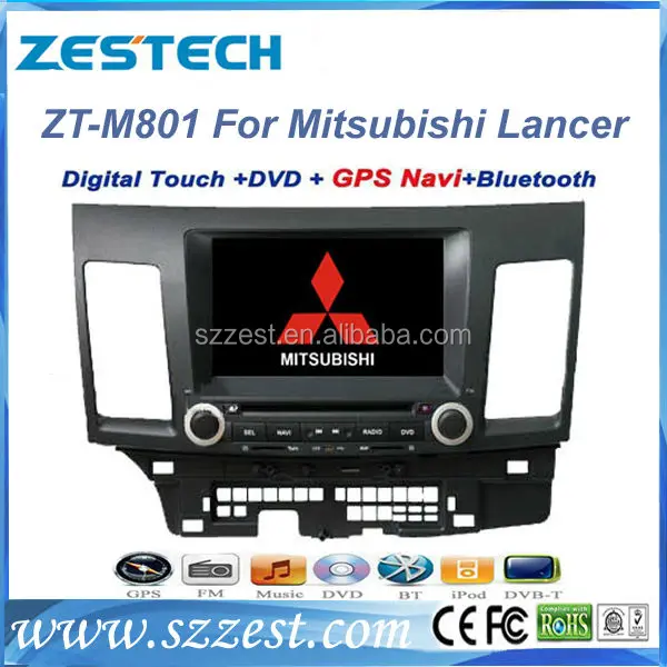 Free Shipping ZESTECH Mitsubishi Lancer Car DVD Player with GPS Bluetooth Dual Zone ipod font b