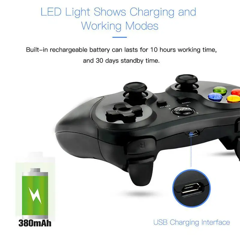  Kuulee Wireless Bluetooth Game Pad pubg Controller Joystick for gamepad Android iOS Tablet PC Free 