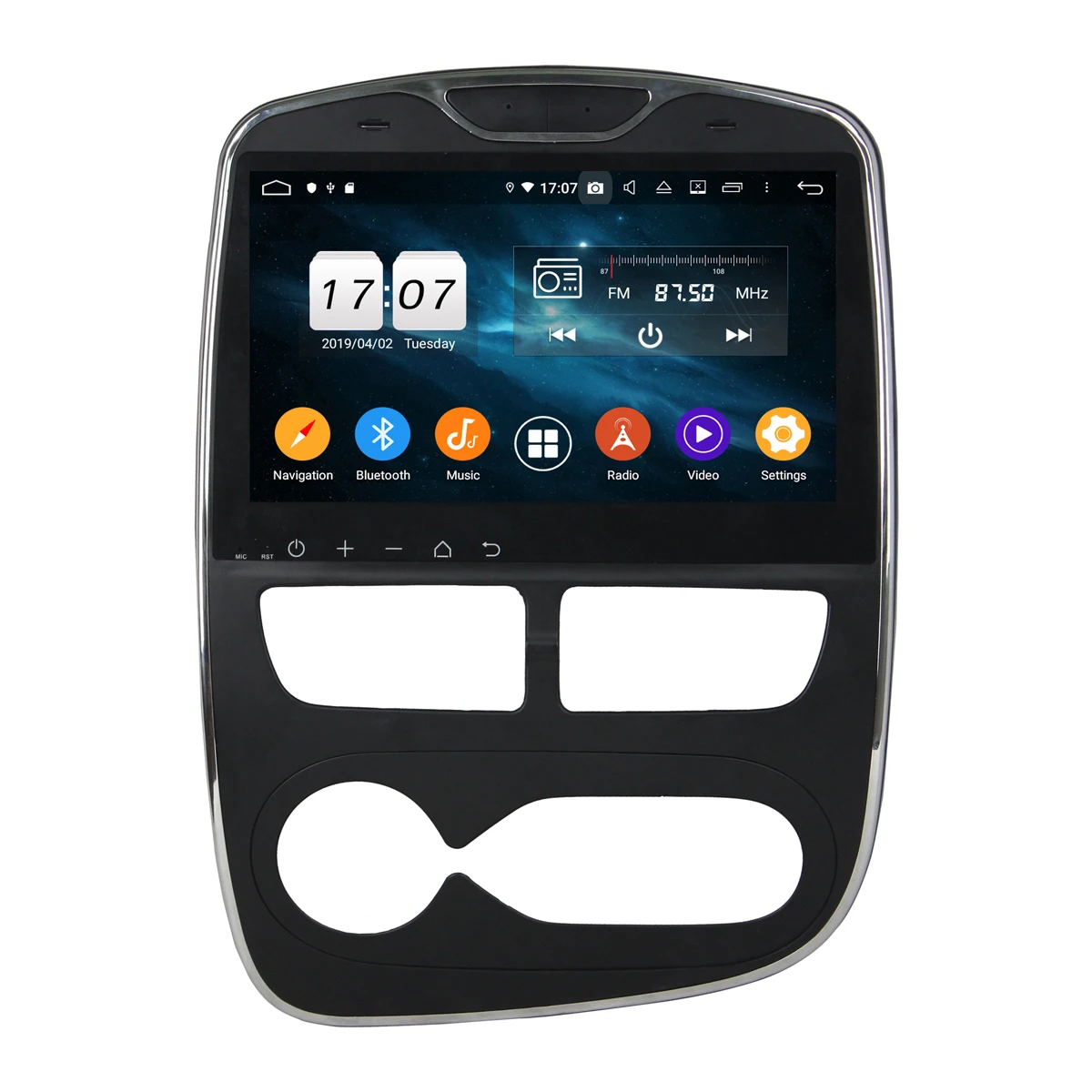 Discount 10.1 inch 4+32G Android 9.0 car multimedia Player for Renault Clio 2016-2018 with GPS Wifi NO DVD 0