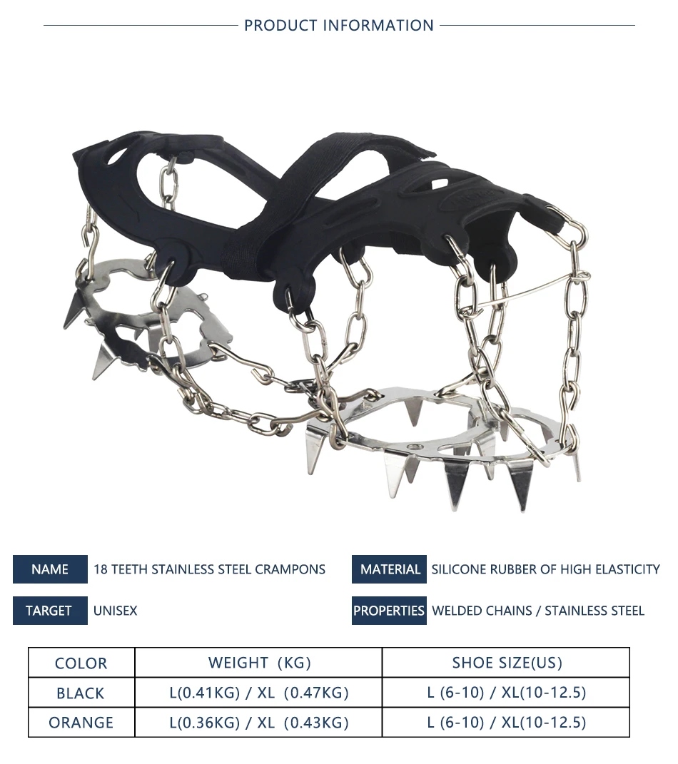 dentes, pico para sapatos antiderrapante escalada, grampos