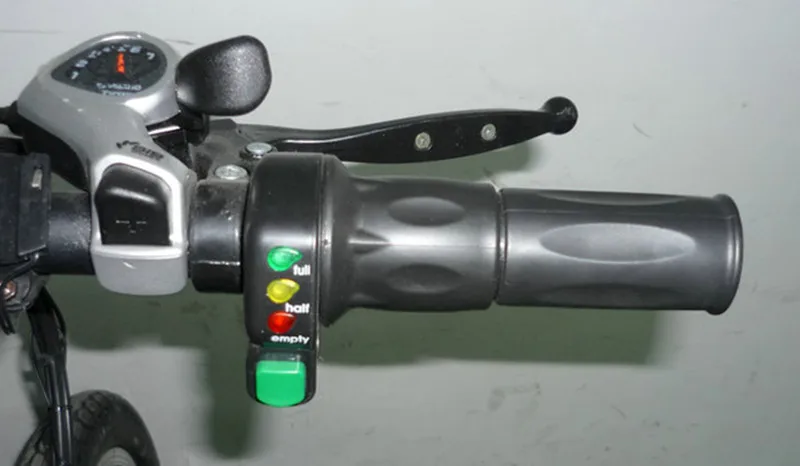 Flash Deal 24V 36V Electric Bicycle Throttle With Battery Indicator Wire length 1.5 m Ebike Twist Throttle With Red Switch 6 Flash Deal 24V 36V Electric Bicycle Throttle With Battery Indicator Wire length 1.5 m Ebike Twist Throttle With Red Switch 6