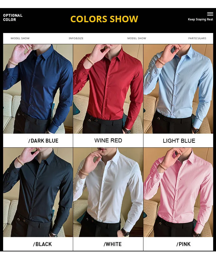 2021 New Fashion Cotton Long Sleeve Shirt Solid Slim Fit Male Social Casual Business White Black Dress Shirts 5XL 6XL 7XL 8XL