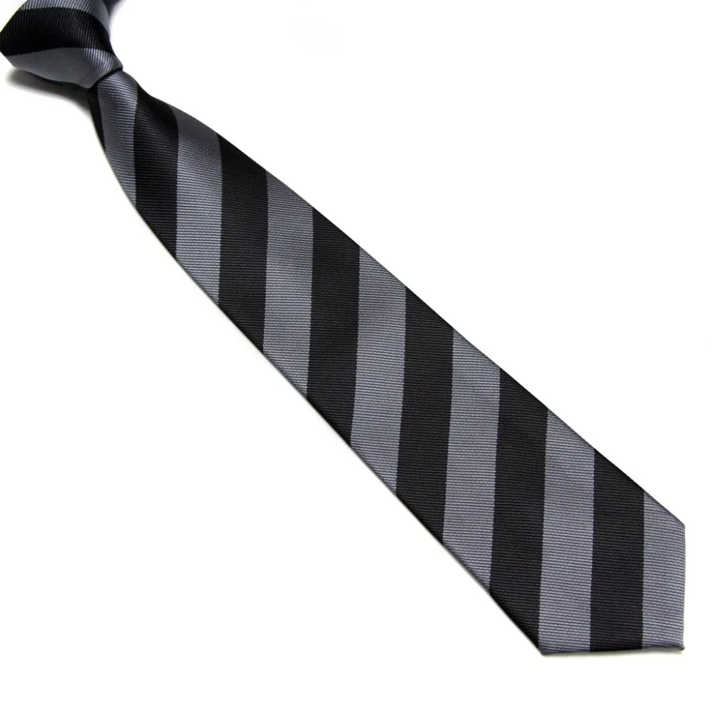 HOOYI stripes school neck ties College Boys Tie Young Men students' Necktie woven necktie