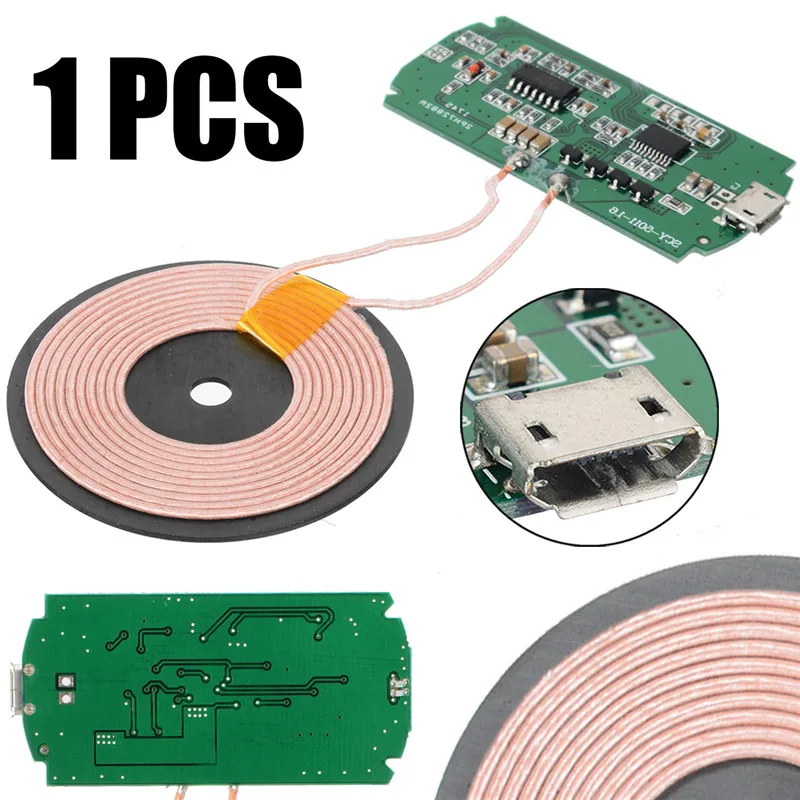 Mew Qi DIY Wireless Charger Module Transmitter PCBA Circuit Board with DIY Coil Charging 5W Qi Wireless Charging Standard