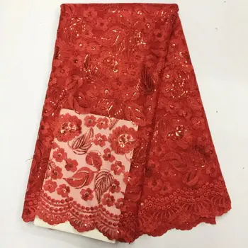 

Free shipping by dhl High Quality African Lace Fabric With Sequins, Gupure Lace Fabric For Nigerian Wedding Party 16sdfd-2