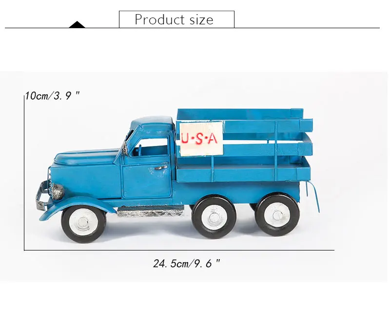 Креативный Железный классический автомобиль грузовик модель фигурки винтажная грузовик автомобиль коллекция домашний декор металлические изделия модные детские подарки