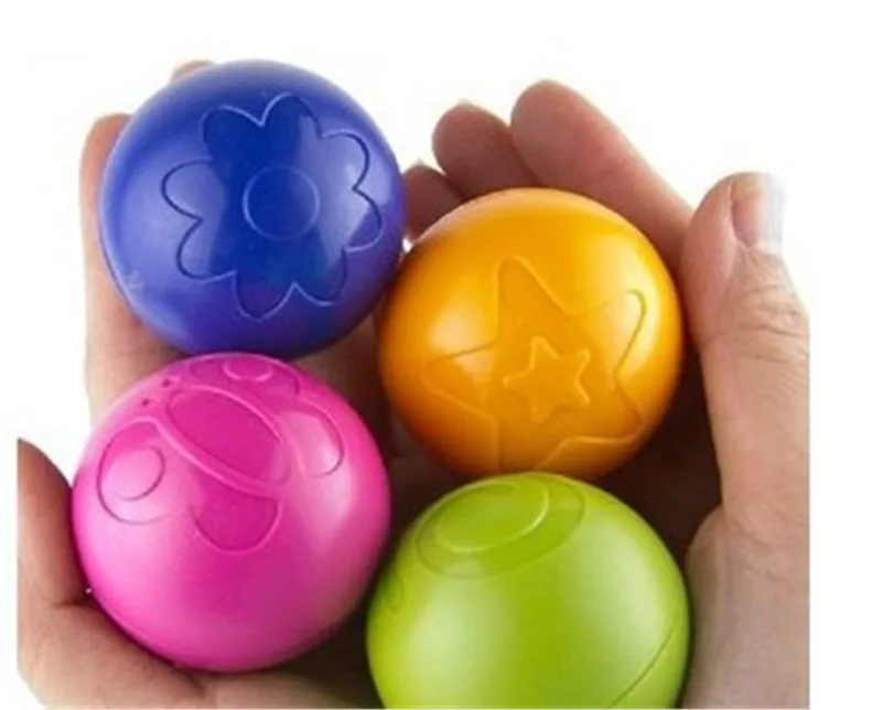 2pcs Plastic Baby Rattles Ball Rustle Music Bouncing Ball Sensory