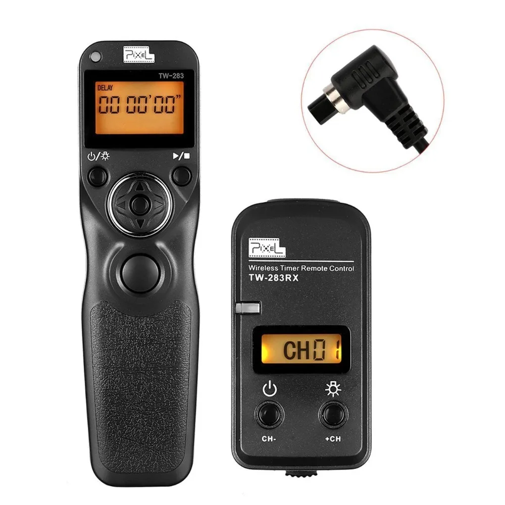 Pixel Tw283 N3 Wireless Timer Remote Control For Canon 7d 5d Mark Ii