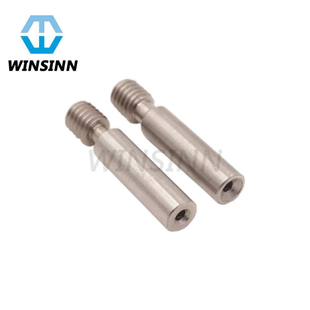 MK8 Heatbreak جميع المعادن الحرارة كسر 1.75mm الحلق PTFE تفلون M6 طول 30mm ل Makerbot 3D طابعة الطارد hotend