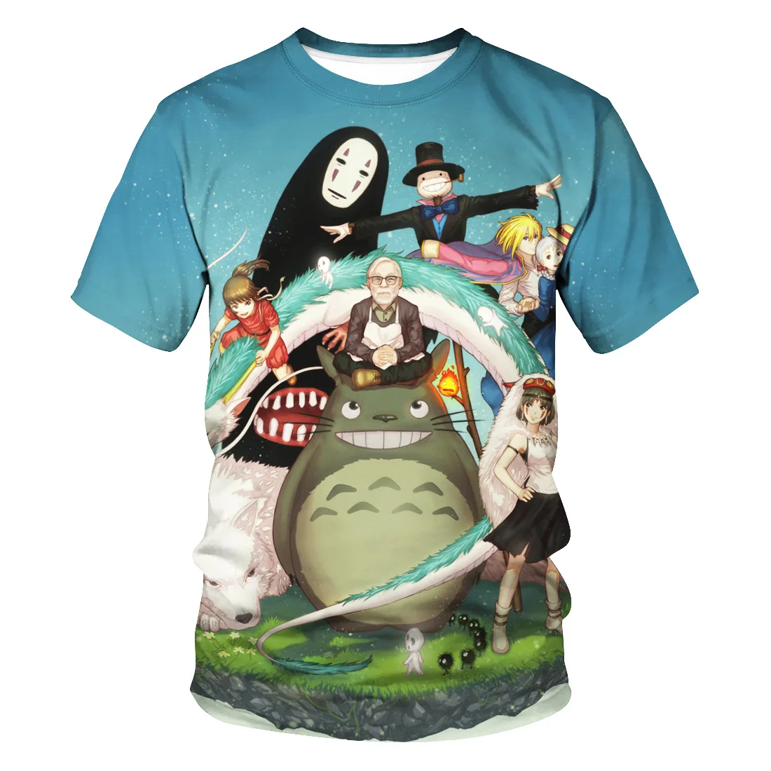 

My Neighbor Totoro Women harajuku shirt Cartoon Tshirt Short Sleeve Top Tee