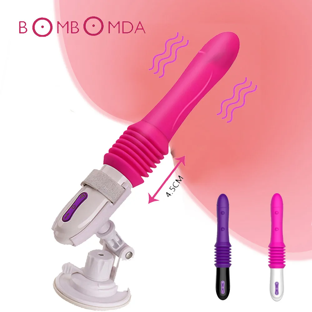 10 Speed Dildo Vibrator Sex Toys For Woman Automatic Telescopic G-spot Stimulation Massager Female Masturbator Bracket Vibrators (6)