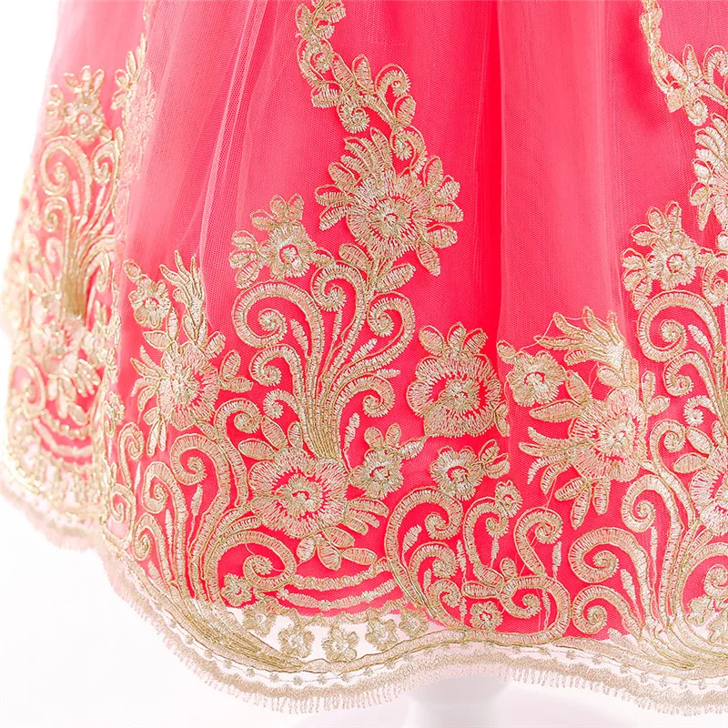 Высококачественное Кружевное платье-пачка принцессы с блестками и большим бантом для девочек, г., Летнее нарядное платье на свадьбу для девочек от 3 до 12 лет