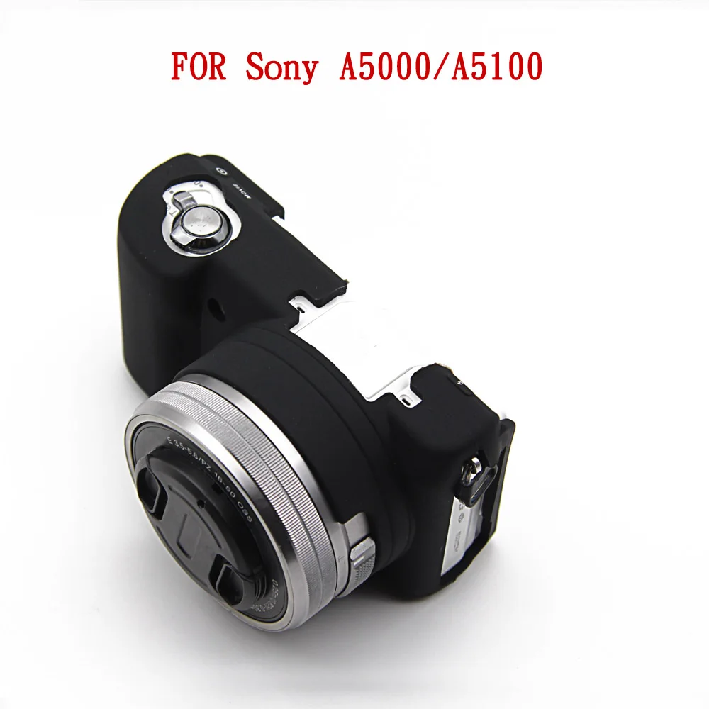 Мягкая сумка для камеры силиконовый чехол для sony A5000 A5100 A6000 A6300 A6500 RX100 III IV - Цвет: A5000 A5100 Black