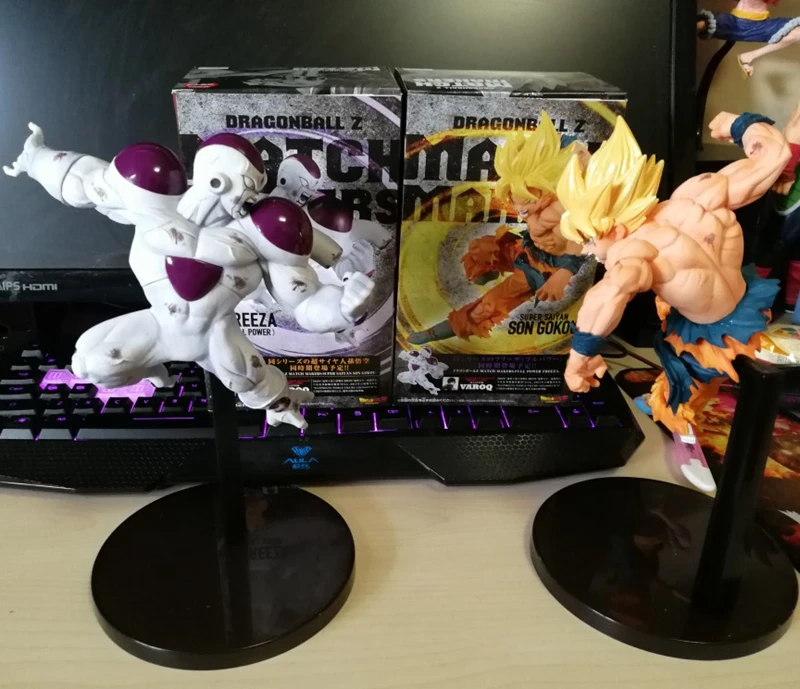 

Hazy beauty Original Banpresto Dragon ball Z DBZ Sculture Match SSJ Goku VS Freeza Figure Juguetes Brinquedos Dolls Toys