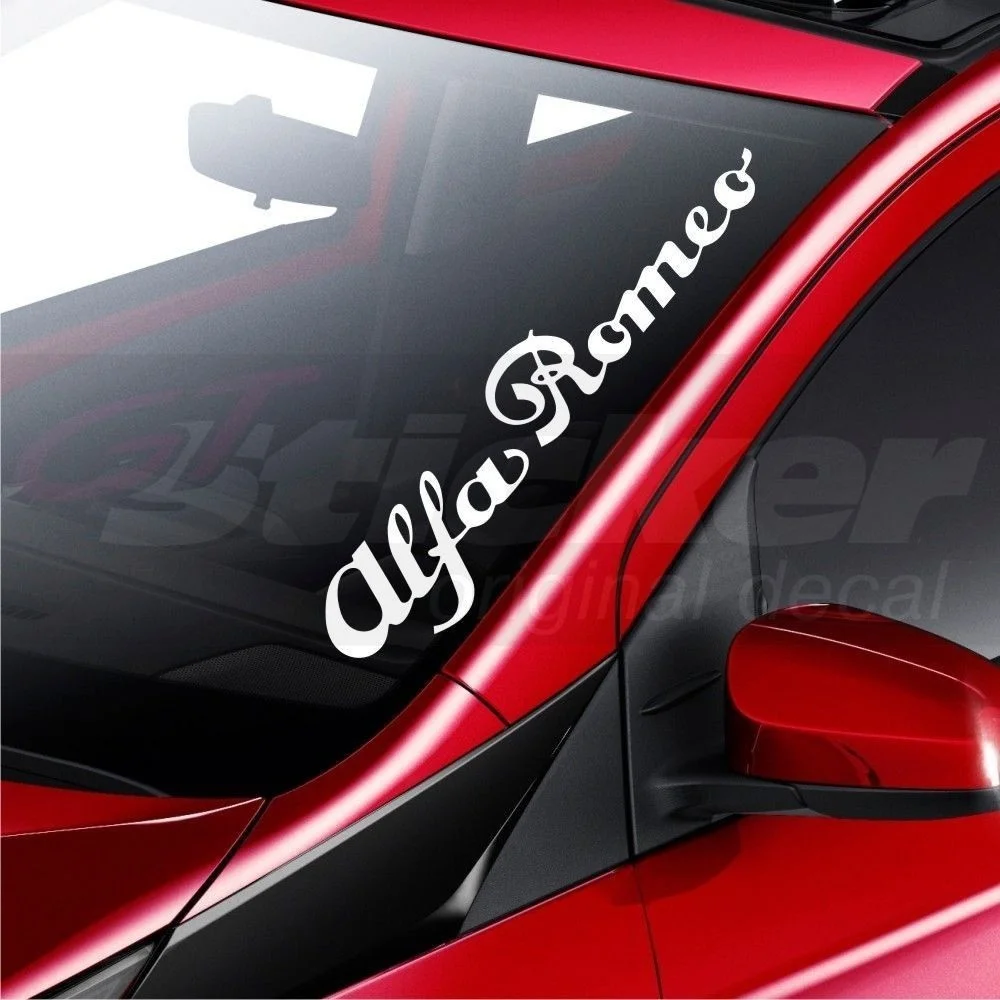 Наклейка на ветровое стекло для автомобиля Alfa Romeo логотип 145 146 147 155 156 159