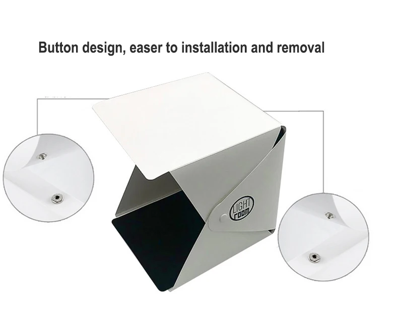 Baolyda 20 LED мини фотобокс 24 см световая коробка для фотобокс складной лайтбокс белая коробка фотобокс