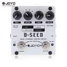 JOYO D-SEED двухканальные цифровые гитарные педали с эффектом Delay с четырьмя режимами