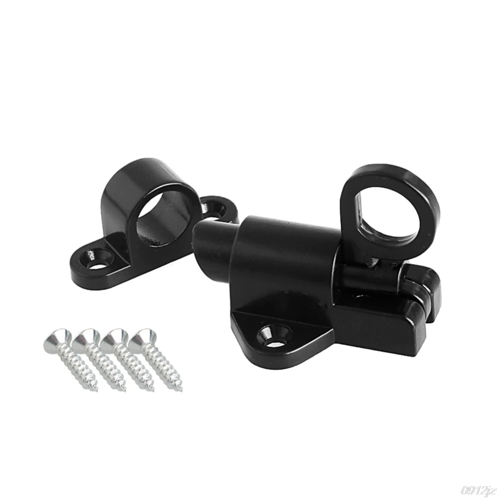 Алюминий Janela da Porta De Seguranca Anel de Puxar Primavera Bounce Trinco Parafuso Aluminio Quente Lock Black|Мебельные