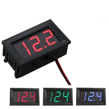 

Mini 3.0-30VDC Digital Voltage Panel Meter DC 3.0V to 30V Blue LED Digital Voltmeter DC Voltage Monitor Meter
