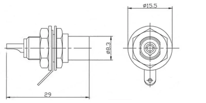 RCA Female Panel Socket 1