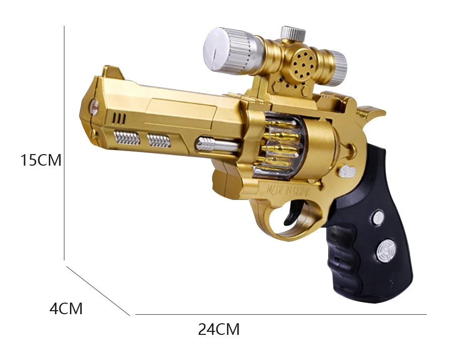 Электрический пистолет детская модель пистолеты пластиковый музыкальный светильник револьвер люминесцентный проекционный пистолет игрушки для детей LH132525