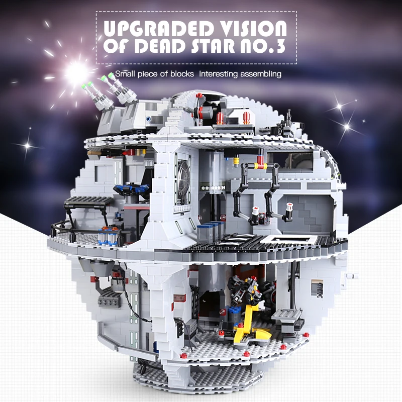 Продажа Из Испании 05063 05035 Star Plan Wars Death Star строительные блоки кирпичи игрушки 10188 наборы совместимые 75159 детские игрушки Рождественский подарок