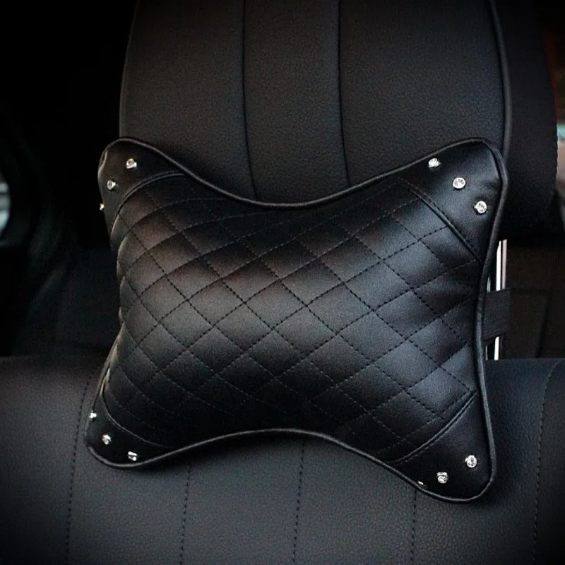 Car-Styling-Flower-Crystal-Car-Seat-Accessories-Interior-Leather-Headrest-Neck-Pillow-Car-Home-Decorative-21