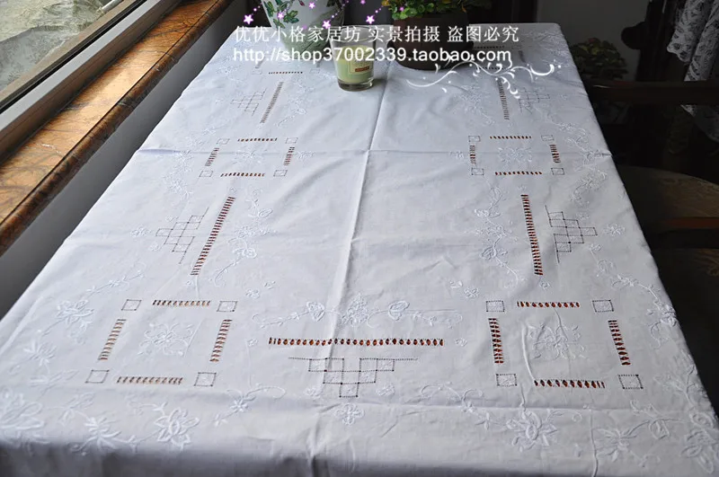 Youyou small cell embroidered tablecloths Packages zipper trade of the original single British exports various sizes tableclo |