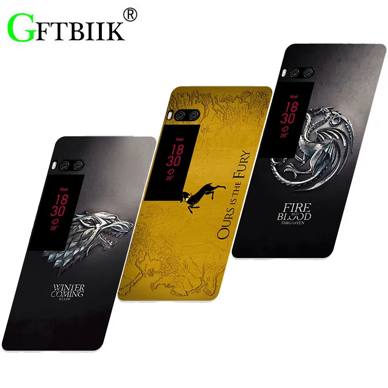 

Cute Cartoon Case For Meizu Pro 7 Plus 5.7" Pro7 Plus 5.7" Soft Silicone Case Fashion Printed Cover Game of Thrones 7 New