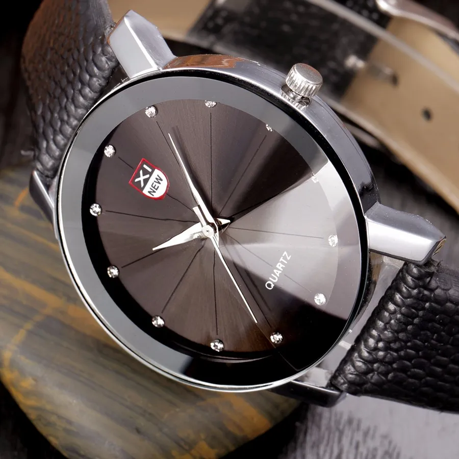 Мужские часы от ведущего бренда, Роскошные мужские часы из нержавеющей стали, кварцевые Военные Спортивные наручные часы с кожаным ремешком, Relogio,#10
