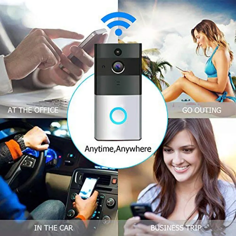 

WiFi Video Doorbell Smart Home Alarm Mobile Phone Remote Intercom SIR Shop