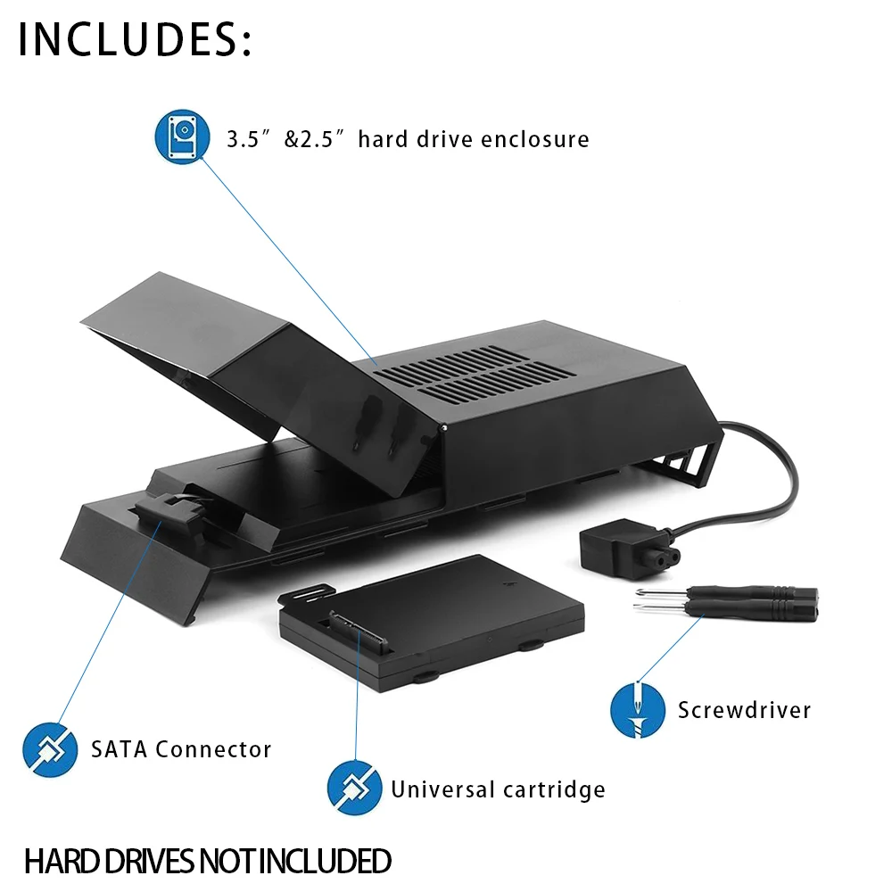 3,5 дюйма данные HDD банка для sony Игровые приставки 4 PS4 консоль для Nyko для PS4 Extender жесткий диск Корпус жесткого диска обновления Dock