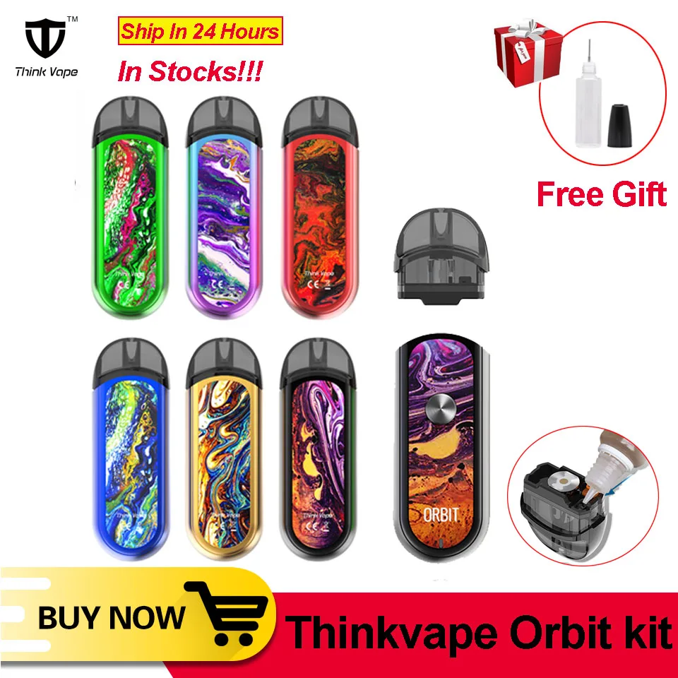 Бесплатный подарок! Новейший набор электронных сигарет Thinkvape orbit Pod со встроенной