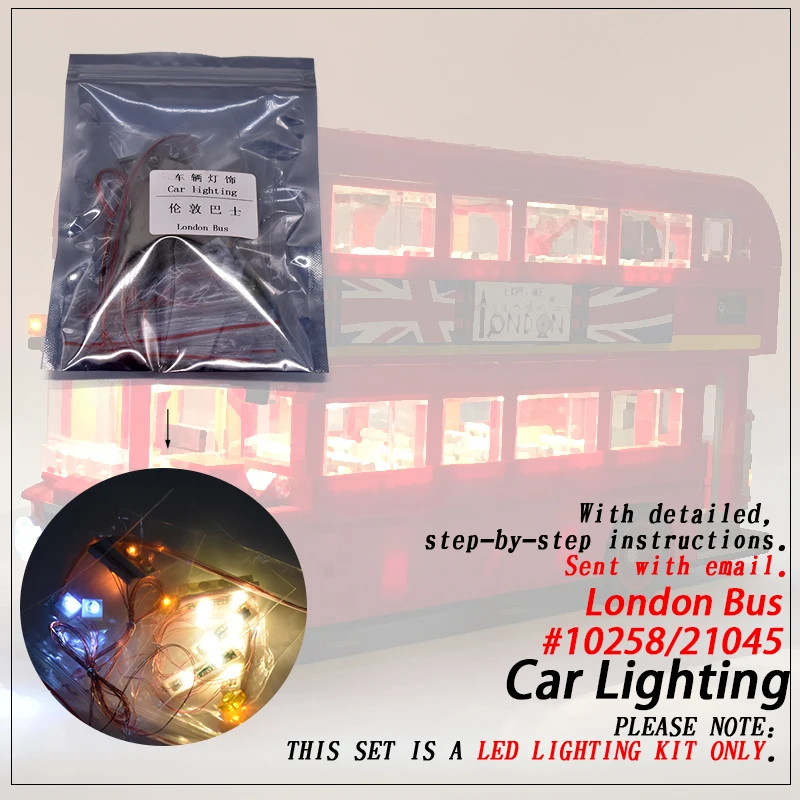 

Led Light Set (only light included ) For legoings 10258 London Bus Compatible 21045 Technic Creator Building Blocks Bricks Brick