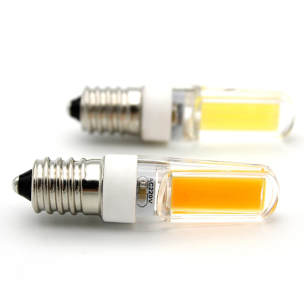 

4.5W E12 E14 1LED COB 2609LED 300-450LM Warm White/White/Natural White Dimmable Decorative LED Bi-pin Lights 2PCS