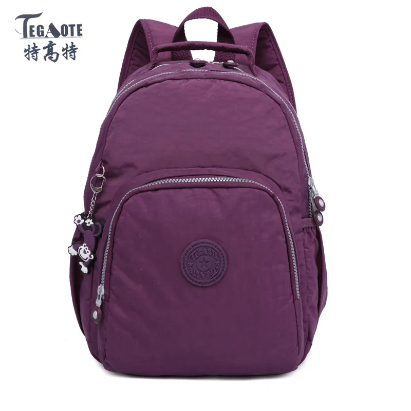 TEGAOTE Backpack for Teenage Girls Mochila Feminine Small Backpack Female Solid Famous Casual Women Travel Backpack