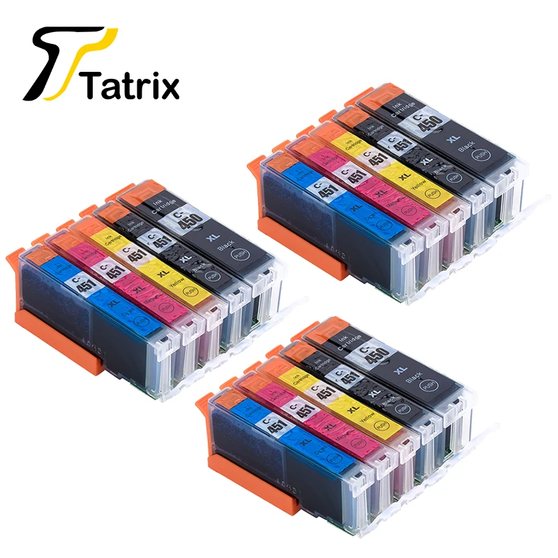 Billige 15 stücke Für Canon PGI 450 CLI 451 450 451 Kompatibel Tinte Patrone Für Canon PIXMA MG5440 MG5540 MG6340 MG6440 MG7140 Drucker