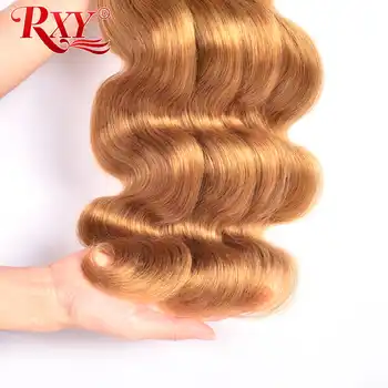 Rxy Honey Blonde Pelo Brasileño Mechones Onda Del Cuerpo 13