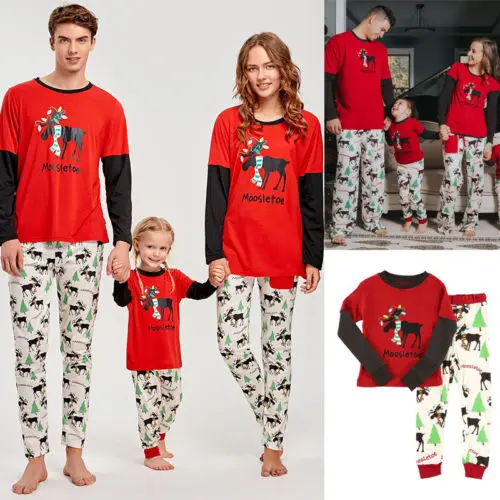 XMAS Family Matching Pajamas PJs Sets Xmas Sleepwear Nightwear | Мать и ребенок