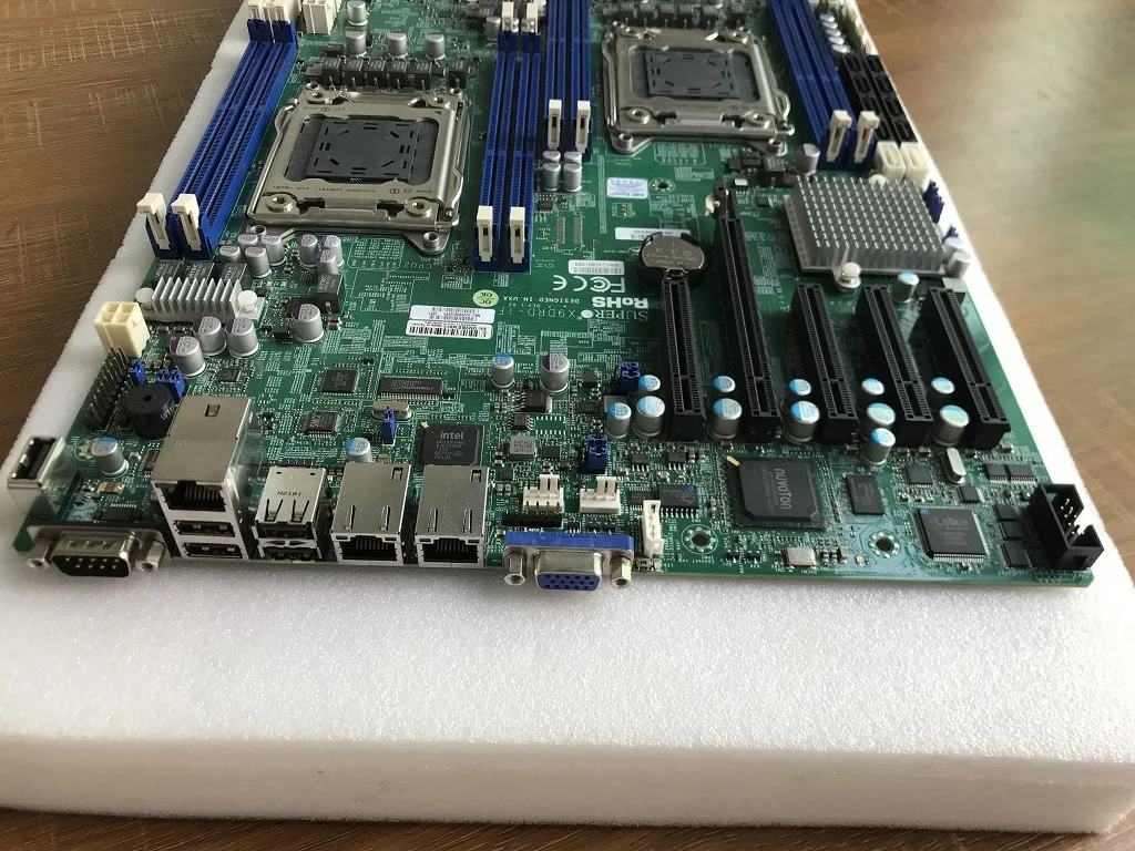 X9DRD-IF Серверная материнская плата LGA2011 поддерживает двойной E5-2600 серии cpu C602 чипсет используется 90