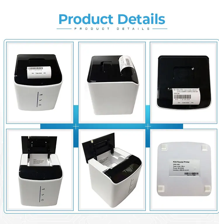 Pos-принтер 80 мм/сек. Высокое качество 58 мм Термопринтер кухонный принтер с USB+ Серийный/Lan/Bluetooth/wifi печать POS58D