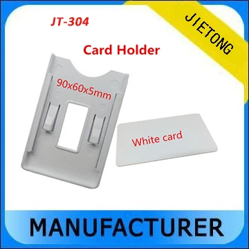 

ABS Material UHF RFID White Card Holder for Car parking Management