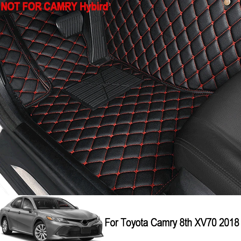 

For LHD Toyota Camry 8th XV70 2018 Car Floor Mats Custom Rugs Auto Leather Interior Floot Mat Protector Interior Accessories