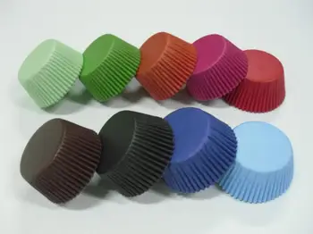 

4.5inch 2000pcs/lot pure colorful multi cupcake liners baking paper cup muffin cases for wedding/festival party Decoration