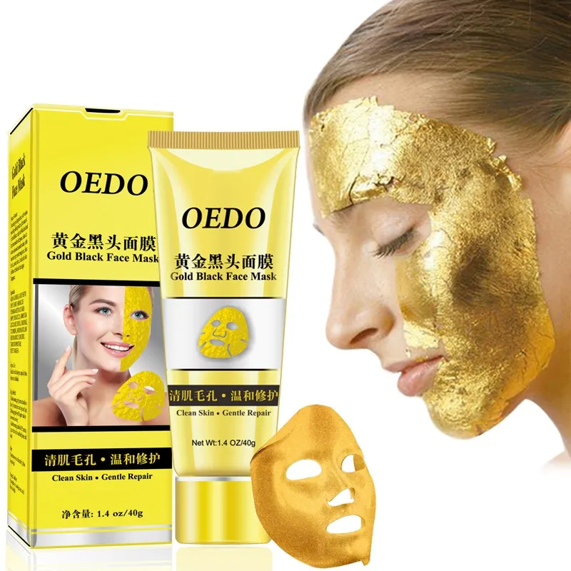 Золотая коллагеновая маска для лица Peel Off маска blackhead Remover Очиститель пор укрепляющая Антивозрастная маска для лица 40 г