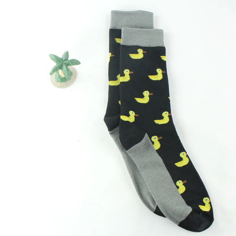 PEONFLY/крутые носки с животными в стиле хип-хоп; забавные уличные счастливые мужские носки; Harajuku Divertidos; скейтборд; Chaussette Homme - Цвет: 4